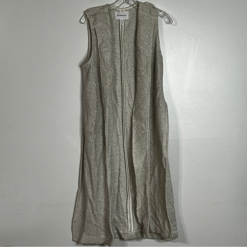 Bcbgeneration Shawl Collar Open Front Sleeveless … - image 1